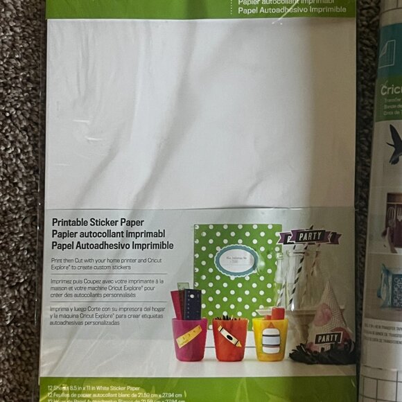 Cricut Sticker Paper, Iron- on roll & Transfer tape - Picture 2 of 5